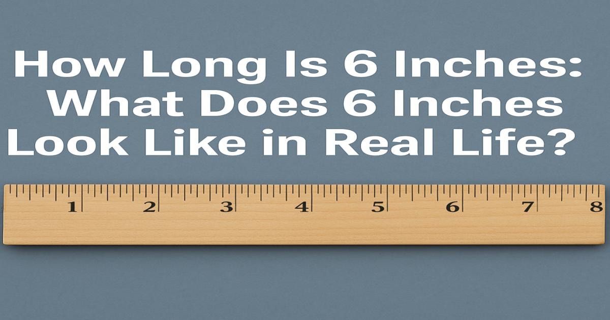 How Long is 6 inches